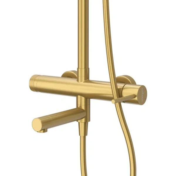 Душевая стойка Cezares Relax брашированное золото, в наличии - фото 9