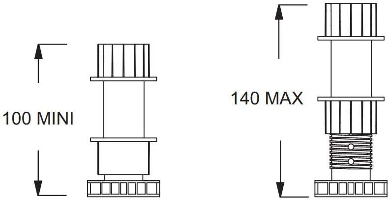 Набор 2 для увеличения высоты Jacob Delafon Flight Pure с фартуком index_1 - фото 3