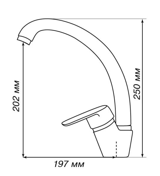 Смеситель для кухни Акватон Нимо 1AX002FCXX2 латунь - фото 2