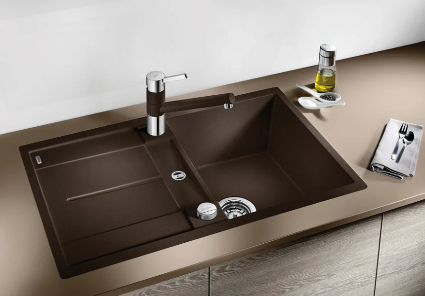 Мойка для кухни, цвет антрацит, Blanco Metra 45 S-F, нет в наличии - фото 2