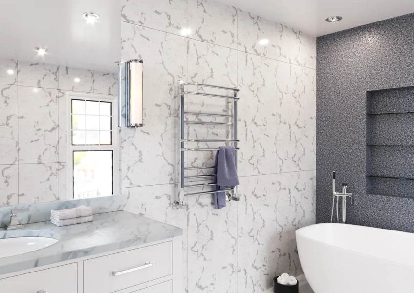 Полотенцесушитель водяной Lemark Linara LM04810 50х80 см лесенка - фото 2