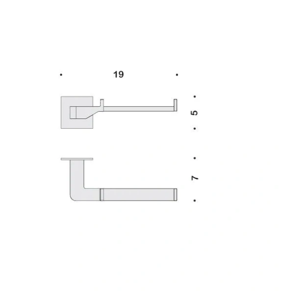 Бумагодержатель Colombo Forever без крышки, современные, hi-tech - фото 2