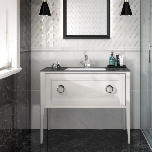 Тумба под раковину напольная Kerama Marazzi Plaza Classic 100 см белая матовая - фото 2