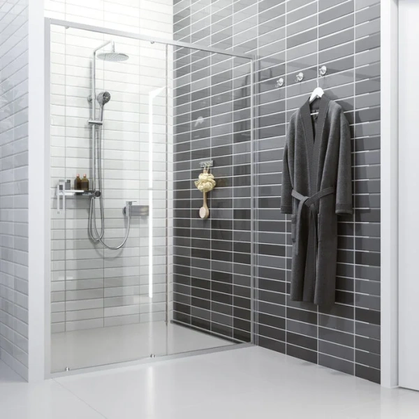 Душевая дверь в нишу IDDIS Zodiac 140 см стекло прозрачное - фото 4