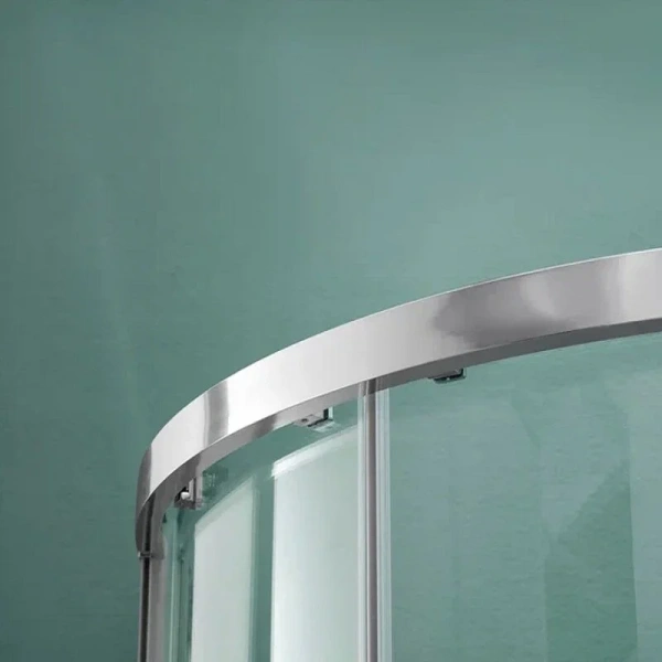 Душевой уголок Акватек 80x80 см профиль хром, стекло прозрачное, стеклянные, угловые, без поддона - фото 6