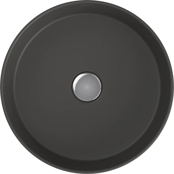 Раковина BERGES Ego 38 см матовый антрацит, накладные (на столешницу), пристенные - фото 3