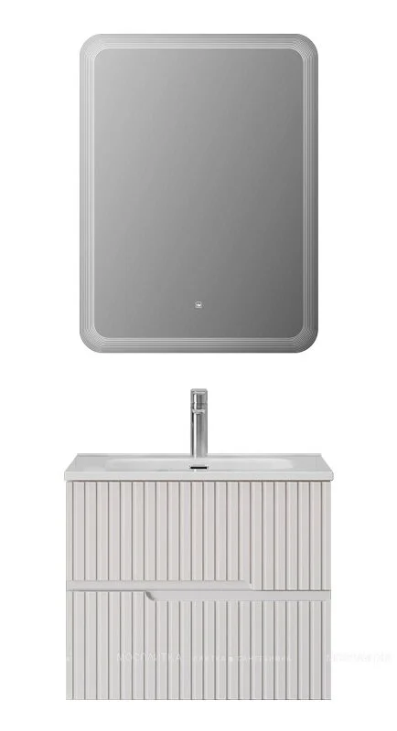 Тумба под раковину подвесная Cezares Duet 70 см Bianco Lucido, 70 см - фото 6