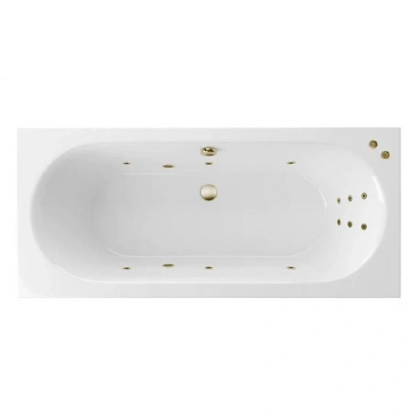 Ванна гидромассажная Excellent Oceana Slim Line 180 x 80 см, белый/бронза, WAEX.OCE18S.LINE.BR - фото 2