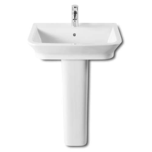 Раковина Roca The Gap 60 см белая, подвесные, накладные (на столешницу), на полупьедестал, на пьедестал, пристенные - фото 3