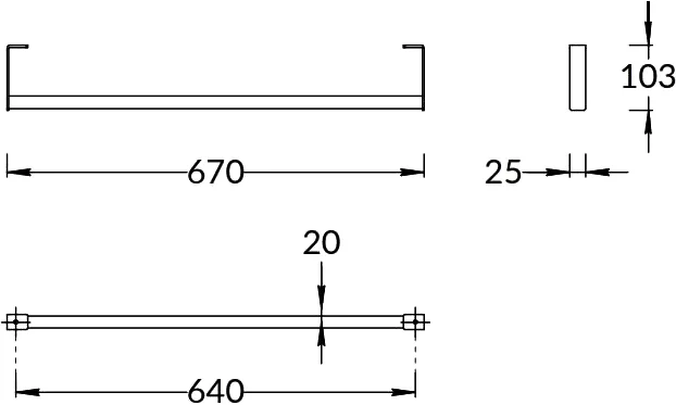 Полотенцедержатель Kerama Marazzi Logica черный - фото 3