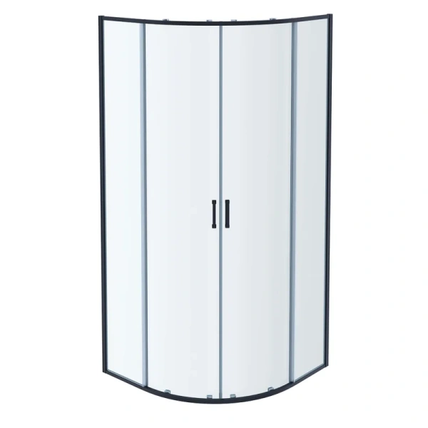 Душевой уголок Акватек 90x90 см профиль оружейная сталь - фото 2
