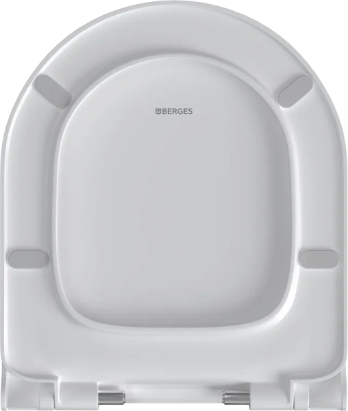 Унитаз подвесной BERGES Ego белый, безободковые, сиденье с микролифтом , c функцией биде - фото 5