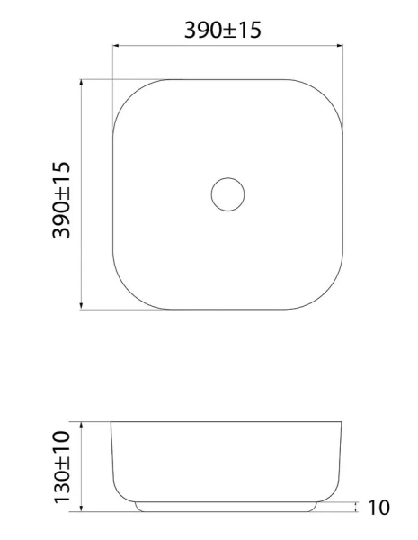 Раковина IDDIS Bridge 39 см белая матовая - фото 2