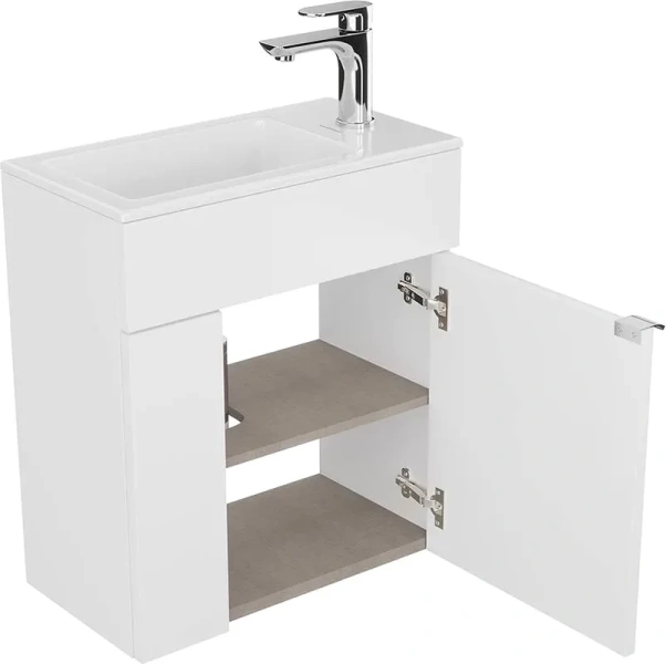 Тумба под раковину подвесная Kerama Marazzi Lato 50 см белая, 50 см index_1 - фото 15