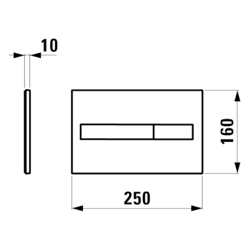Клавиша смыва Laufen Lis белая - фото 4