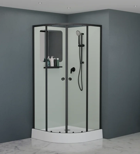 Душевая кабина RGW Andaman AN-208B 90x90 см профиль чёрный - фото 1