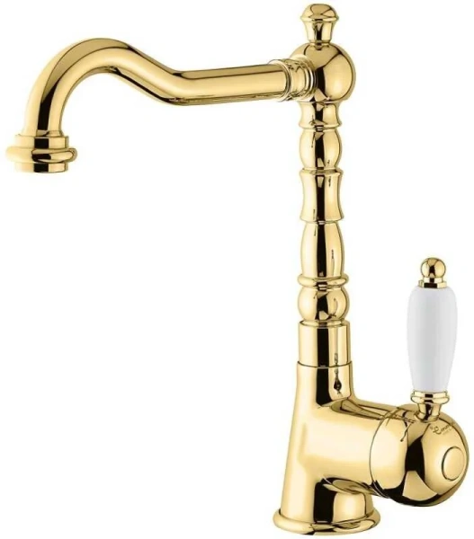 Смеситель для раковины золото Emmevi Laguna - фото 4