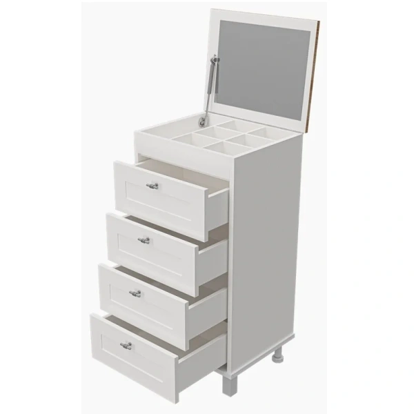 Тумба напольная Misty Марта 50 см с зеркалом, напольные - фото 5