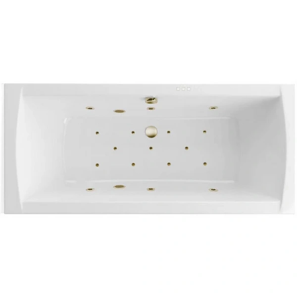 Ванна гидромассажная Excellent Aquaria Lux Relax 180 x 80 см, белый/бронза, WAEX.AQU18.RELAX.BR - фото 1