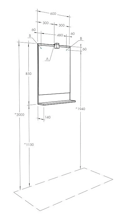 Зеркало с подсветкой Акватон Бекка 60 см дуб сомерсет, в наличии - фото 2