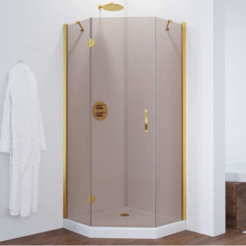 Душевой уголок Vegas-glass AFA-Pen 90, стеклянные, угловые, без поддона - фото 6