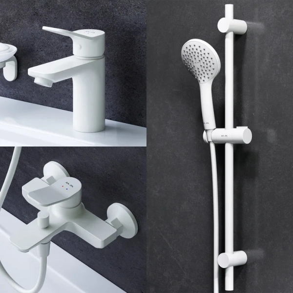 Душевой комплект Am.Pm X-Joy белый матовый - фото 2