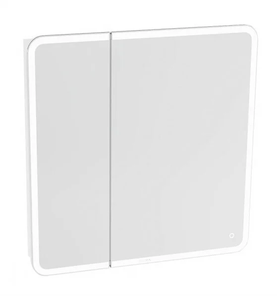 Зеркальный шкаф с подсветкой Grossman Адель 80 см белый - фото 1