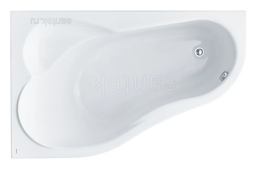 Ванна акриловая  Santek Ибица 160х100 xL без гидромассажа левосторонняя - фото 1