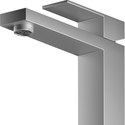 Смеситель для раковины BelBagno Kraft сатин, высокие, из нержавеющей стали, недорогие, прямоугольная форма - фото 5