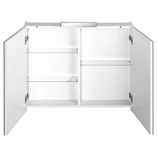 Зеркальный шкаф с подсветкой Jacob Delafon Presquile 80 см белый глянцевый - фото 2