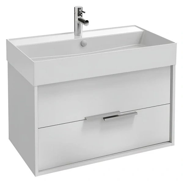 Тумба под раковину подвесная Jacob Delafon Vivienne 80 см белая блестящая - фото 1