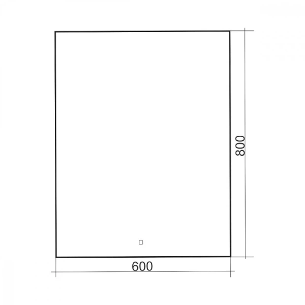 Зеркало с подсветкой Abber See 60 см с диммером, в наличии - фото 2