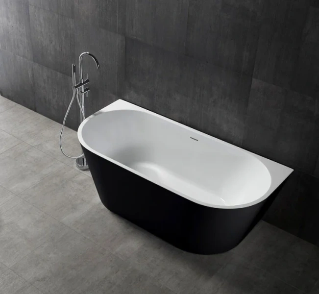 Акриловая ванна Abber 170х80 см черная матовая, современныe, hi-tech - фото 3