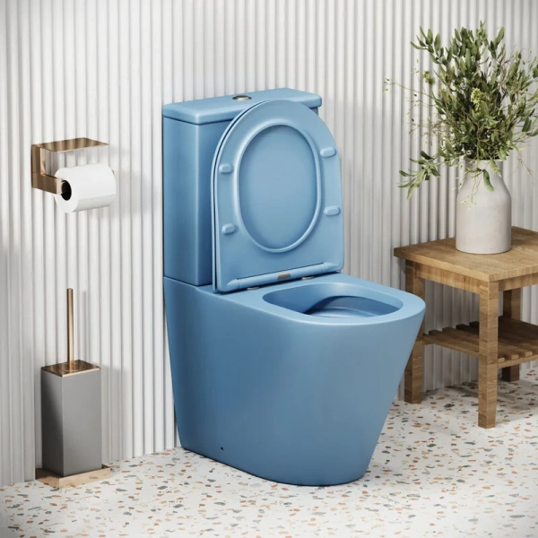 Унитаз компакт Grossman Color голубой матовый, по запросу - фото 10