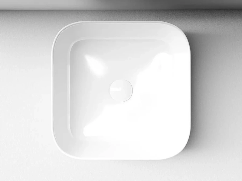 Раковина Ceramica Nova Element 38,5 см накладная, маленькие, в форме чаши, квадратная - фото 5