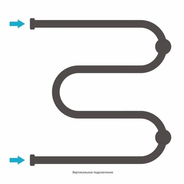 Полотенцесушитель водяной Сунержа М-образный 50х50 см хром, м образные, вертикальные - фото 4