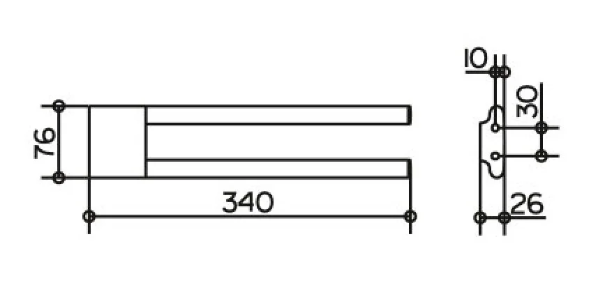 Полотенцедержатель для ванной Keuco Edition 400 11519 - фото 2