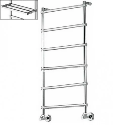 Полотенцесушитель водяной Margaroli 442-6, 6 секций с полкой - фото 1