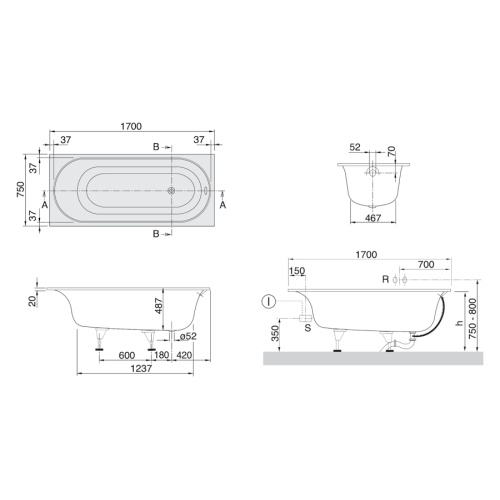 Схема, без гидромассажа, большие - фото 6