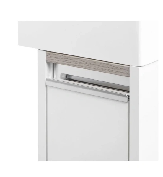 Тумба с раковиной напольная Акватон Лондри 1A236001LH010 40 см под стиральную машину, недорогo, комплект (набор) - фото 7