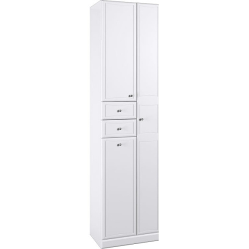 Шкаф-пенал напольный Aqwella Барселона 50 см с бельевой корзиной - фото 1