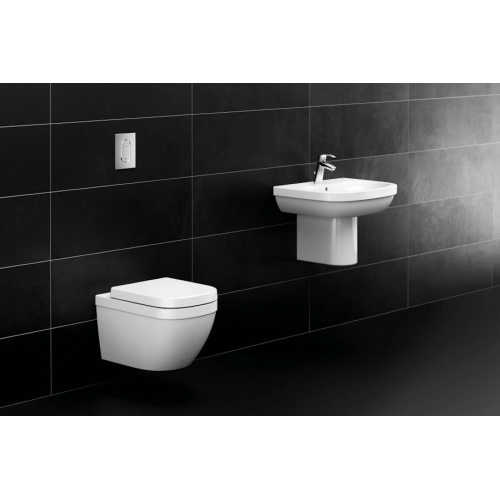 Унитаз подвесной Grohe Euro Ceramic с сиденьем, с горизонтальным, прямым выпуском, с прямым выпуском - фото 7