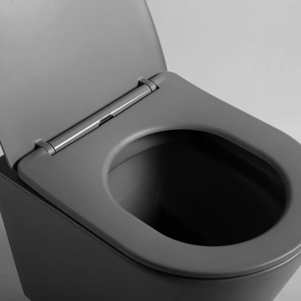 Унитаз подвесной Vincea Piatti антрацит матовый, фарфор, керамика - фото 8