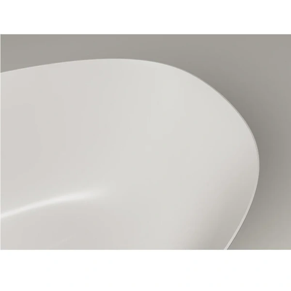 Ванна из искусственного камня Plumberia Selection Seta, 170 х 75 см, белый матовый, SETA 170BO, отдельностоящие - фото 7
