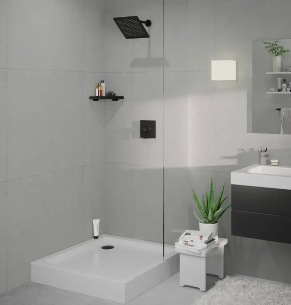 Верхний душ Hansgrohe Crometta E матовый черный, черные - фото 3