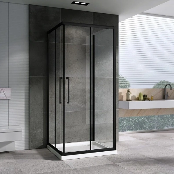 Душевой уголок Abber Schwarzer Diamant 100х100 см пристенный, 100х100 - фото 5