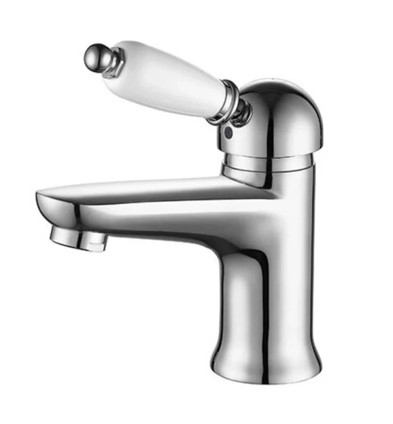 Смеситель для раковины Caprigo Adria-Uno 02-522-crm, с донным клапаном, хром (УК043087) - фото 1