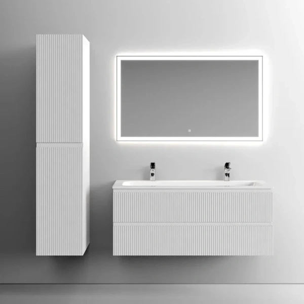 Тумба под раковину подвесная Sancos Snob T 120 см bianco, белая - фото 7