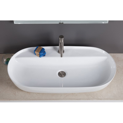 Раковина BelBagno 81 см белая, в форме чаши, круглой формы - фото 5