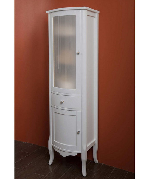 Шкаф-пенал, петли слева, стекло прозрачное, La Beaute Sabrina CSA.Sx